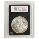 1890-O Morgan Dollar Graded MS66 By GCG