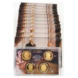 (13) 2007 Presidential $1 Coin Proof Sets