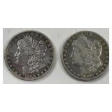 2- Morgan Silver Dollars