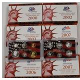 (6) United States Mint Silver Proof Sets