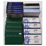 1994 Thru 2011 United States Proof Sets 18 Total
