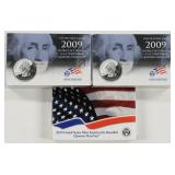 (11) 2009 & 2011 U.S. Mint Quarter Proof Sets