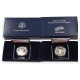 (2) 2006 Benjamin Franklin Proof Silver Dollars