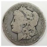 1890-Carson City Morgan Silver Dollar