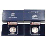 (2) 2006 Benjamin Franklin Proof Silver Dollars