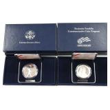 (2) 2006 Benjamin Franklin Proof Silver Dollars