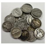 25- Mercury Silver Dimes