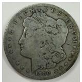 1890-CC Morgan Silver Dollar