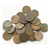 Lot of 30 Various Date Indian Head Cents