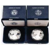 2008 and 2011 American Silver Eagle Proof Coins