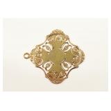 18K Yellow Gold Greek Orthodox Cross Pendant