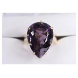 Ladies 14K Yellow Gold Estate Amethyst Ring