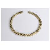 Ladies Italian 14K Yellow Gold Swirl Bracelet