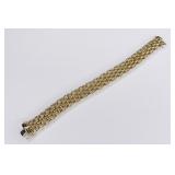 Ladies Italian 14K Yellow Gold Heavy Mesh Bracelet