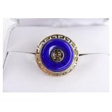 Ladies 14K Yellow Gold Lapis Ring
