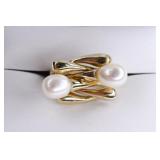 Ladies 14K Yellow Gold Pearl Ring