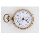 14K Gold C.L. Guinand Split Second Chronograph