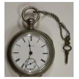 1887 Illinois 7 Jewel Key Wind Pocket Watch