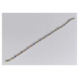 Ladies 10K Yellow Gold Tanzanite Bracelet