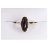 Ladies 14K Yellow Gold Bloodstone Ring