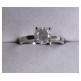 14kt 1.01ct Round Diamond Solitaire Ring
