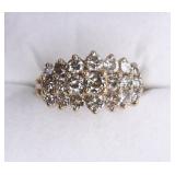 1.5 ct. Diamond 14 kt Gold Dinner Ring