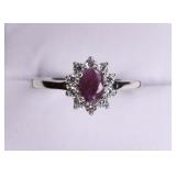 Genuine Ruby Dinner Ring