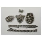 Lot Of Signed Eisenberg Rhinestone Jewelry