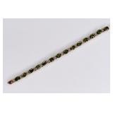 14ct Peridot Tennis Bracelet