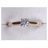 14kt .28ct Brilliant Round Diamond Solitaire Ring