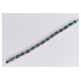 14ct Blue Topaz Bracelet