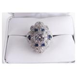 Sterling Silver Art Deco Style Ring