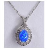 Blue Opal Necklace