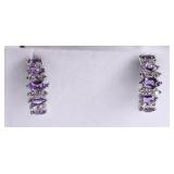 Elegant Amethyst Dinner Earrings