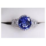 2.95 ct Supreme Cut Tanzanite Estate Ring