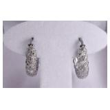 Diamond Hoop Earrings