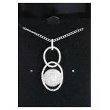 White Sapphire Dinner Necklace