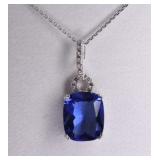 2.86ct Tanzanite Necklace