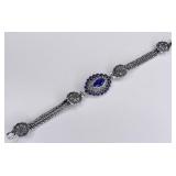 Large Sapphire Tennis Bracelet