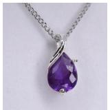 Tear Drop Amethyst Necklace