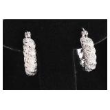 Large Diamond Estate Earrings
