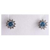 Blue Topaz Earrings