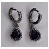 Pear Cut Amethyst Earrings