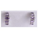 Amethyst Earring Set