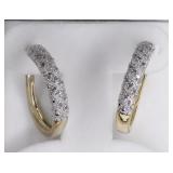 Large Diamond Hoop Earrings