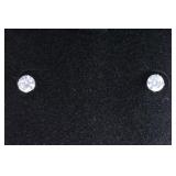 White Topaz Stud Earrings