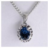 London Blue Topaz Dinner Necklace