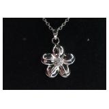 Diamond Flower Necklace