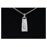4.06ct Brilliant White Sapphire Necklace