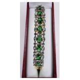 Emerald Bangle Bracelet